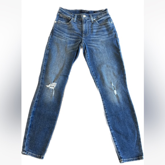 🍀 Lucky Brand Women’s Mid Skinny Ava Ankle Jeans, Size 24/7 A - Picture 1 of 6